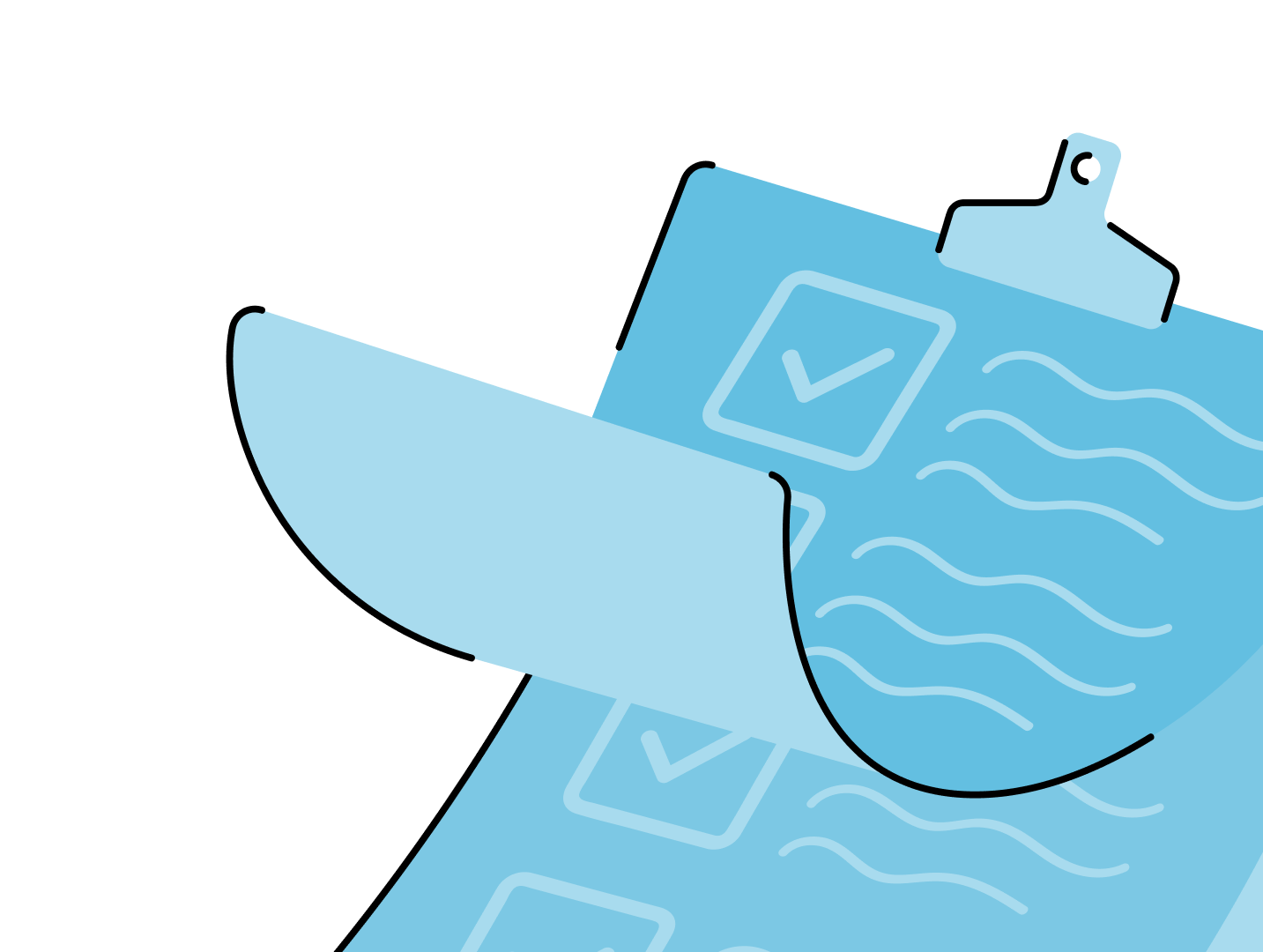 Une checklist avec des feuilles et cases à cocher, illustrant les éléments nécessaires pour la liasse fiscale des BNC.