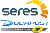 Logo SERES Groupe La Poste et Docapost, partenaire stratégique de TELEDEC pour un envoi fiable et sécurisé des télédéclarations fiscales.